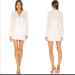 Superdown Brityn Hook & Eye Dress in White